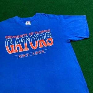 Vintage Florida Gators Shirt Mens XL Blue Big Logo NCAA College Football 90s USA
